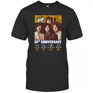 Led Zeppelin 50Th Anniversary Signature T-Shirt